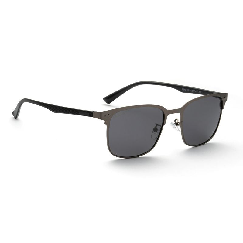 Royal Son Square Black UV Protection Polarized Sunglasses For Men