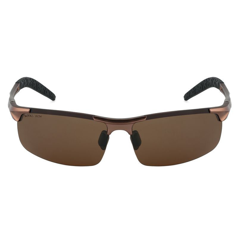 Royal Son Wrap-Around Polarized Men Sunglasses ( Colour - Brown )