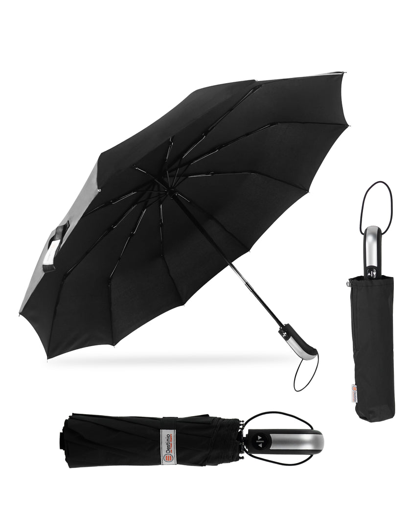 Destinio Black FG umbrella - 23 Inches Fibre Glass Frame