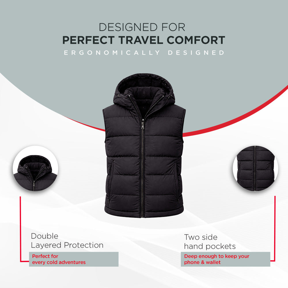 Kesari Unisex Winter Jacket | Sleeveless