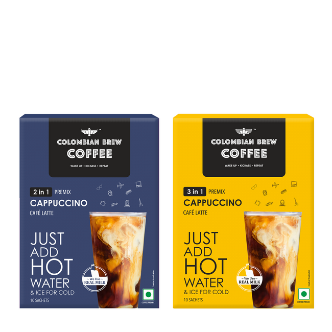 CB 2 in 1 & 3 in 1 Cappuccino Coffee Premix
