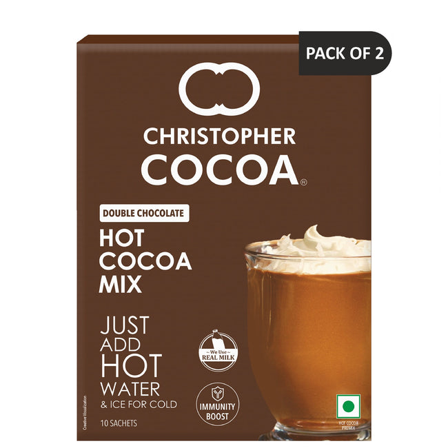 CC, Hot Cocoa Mix, 10 Sachets Box Pack of 2