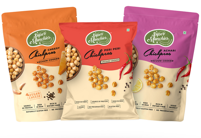 Chickpeas Mix ( Peri Peri Chickpeas + Cheesy Chickpeas + Achari Chickpeas) x 2