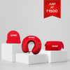 1500_Combo Kesari : Kesari Travel Neck Pillow + Cap : Trusted Kesari Logo + Travel Pouch: Trusted Kesari logo