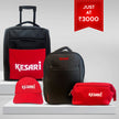 3000_Combo 2 Kesari : Stroller Bag D + Backpack + Cap + Travel Pouch (Red)