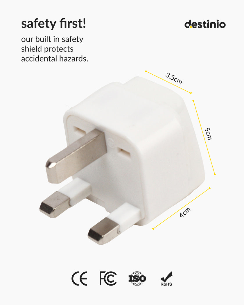 Destinio UK Plug - 3 set/box
