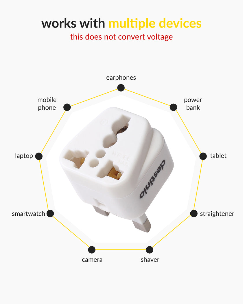 Destinio UK Plug - 3 set/box
