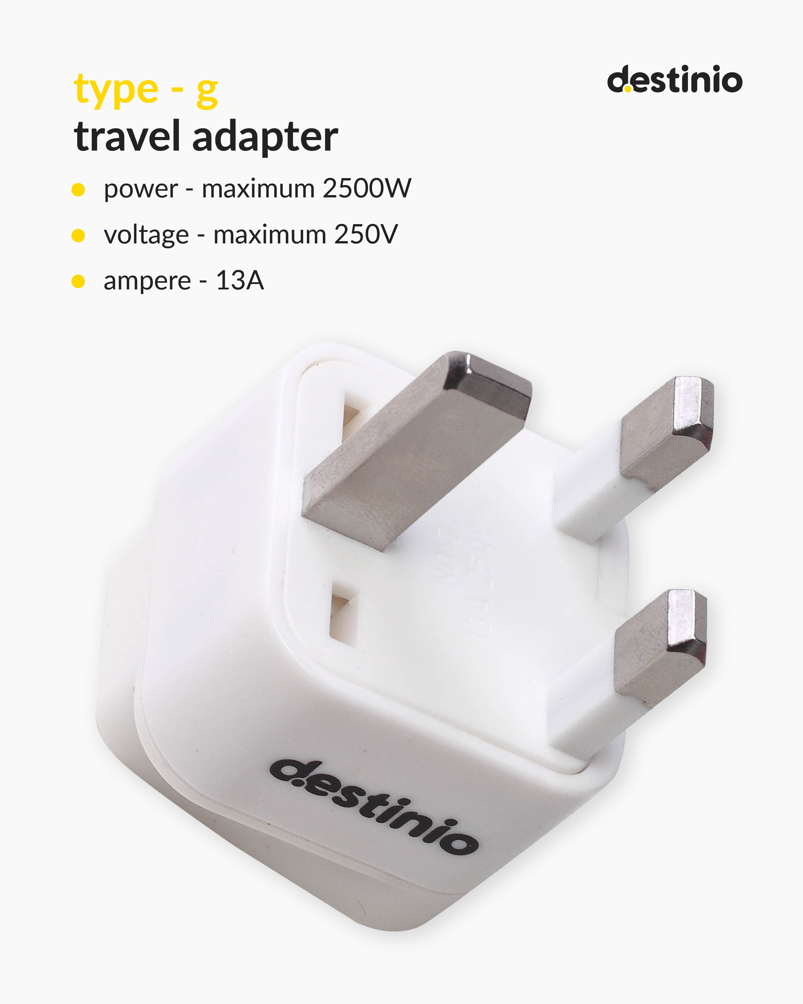 Destinio UK Plug - 3 set/box