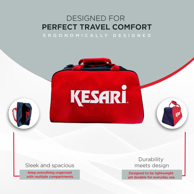 Kesari Duffle Bag - Red/Black