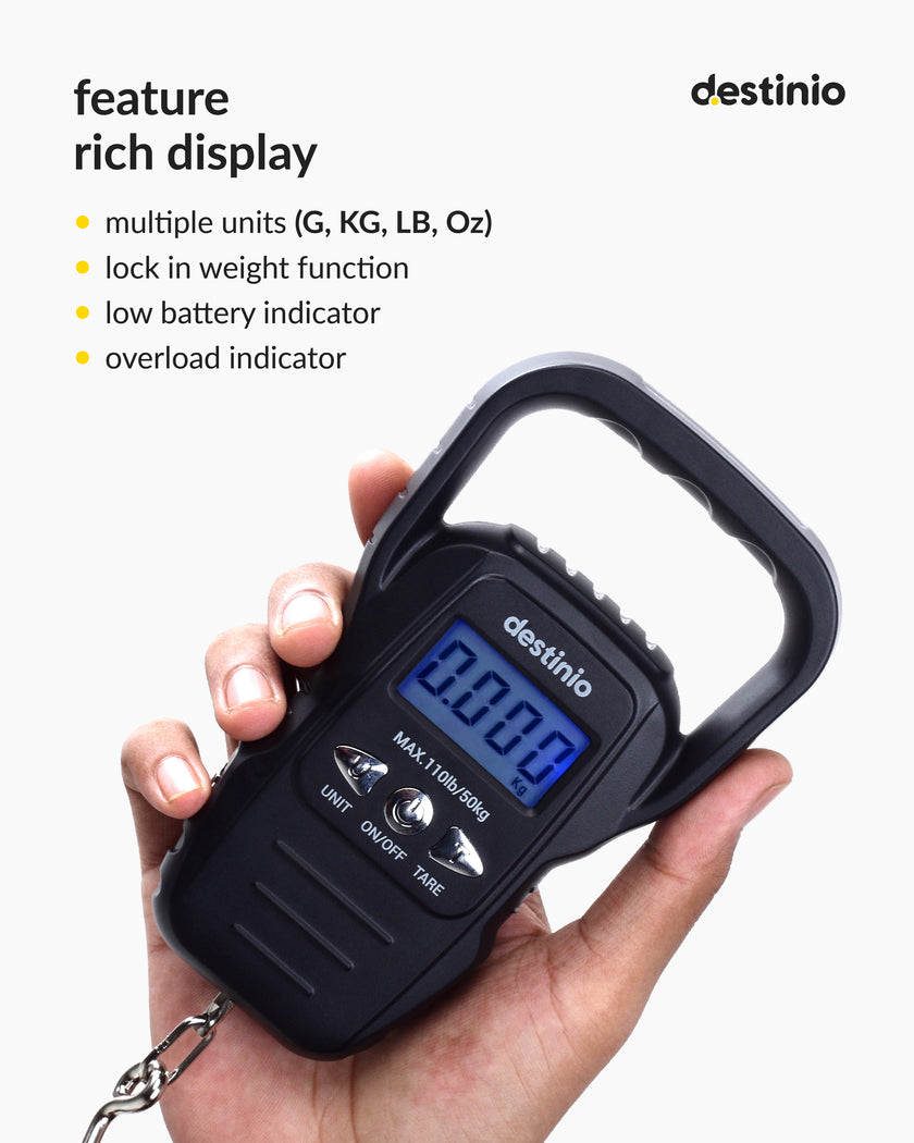 Destinio Hook luggage scale - Black