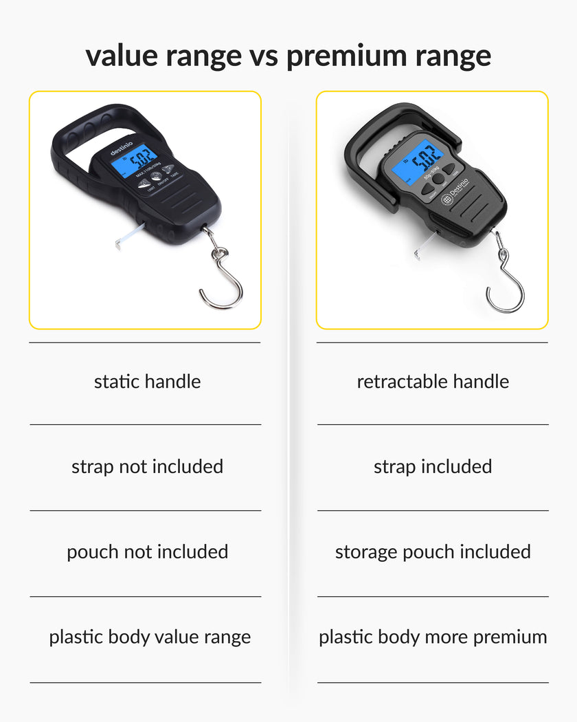 Destinio Hook luggage scale - Black