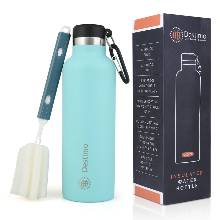Destinio Insulated Bottle - 750 ML (Light Blue)