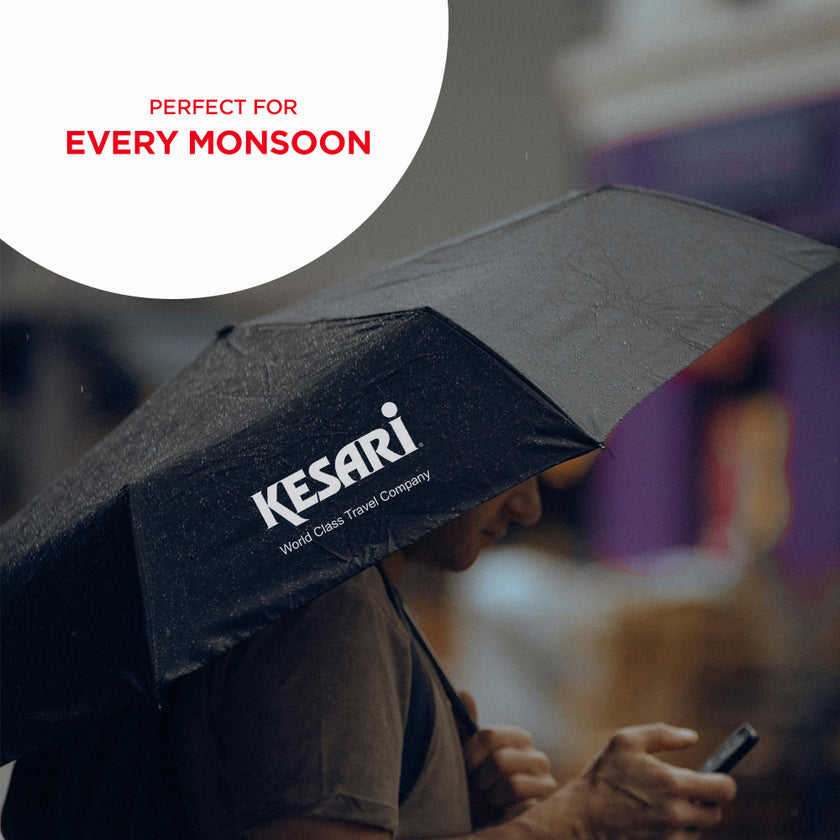 KESARI 3 FOLD UMBRELLA BLACK