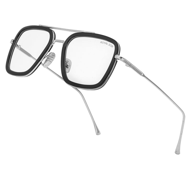 Royal Son Square TonyStark Blue Ray Cut Men Women Sunglasses