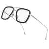 Royal Son Square TonyStark Blue Ray Cut Men Women Sunglasses