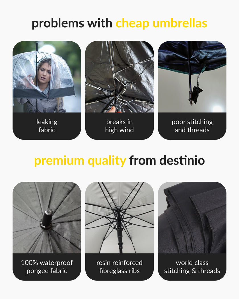 Destinio Golf umbrella - 27 Inches Black