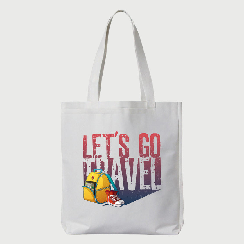 Let’s Go Travel – Canvas Tote Bag