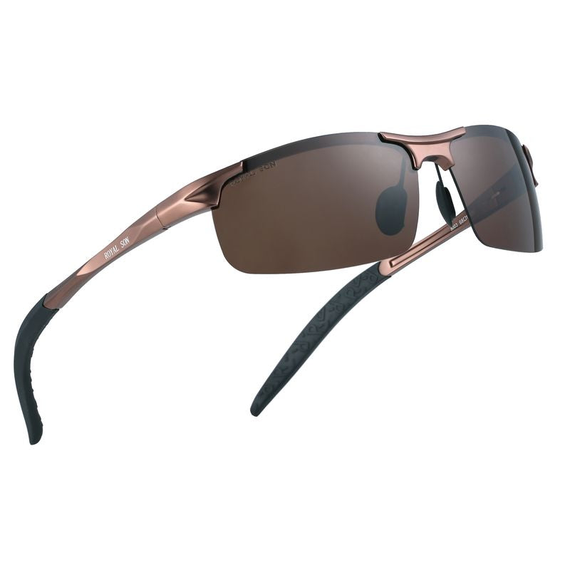 Royal Son Wrap-Around Polarized Men Sunglasses ( Colour - Brown )