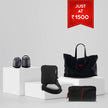 2000_Combo : Netted pouch , Foldable tote bag , Chest Bag , Multiutility pouch