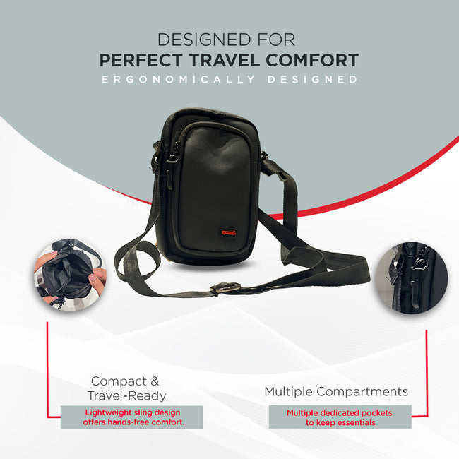 Multi-Use Travel Pouch for Passport and Mobile