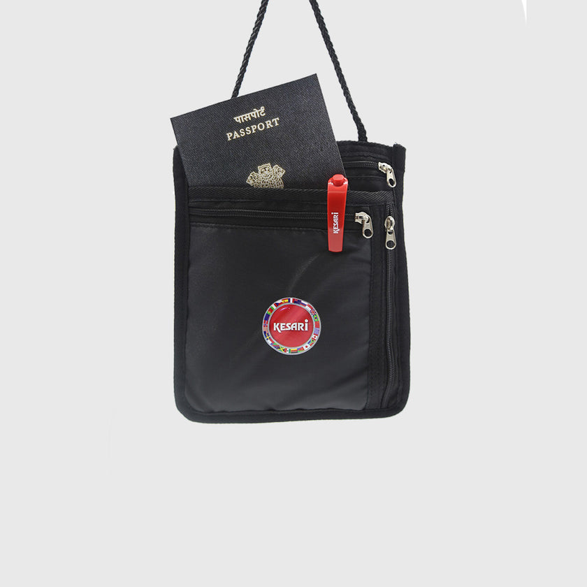 Neck Pouch: Trusted Kesari logo