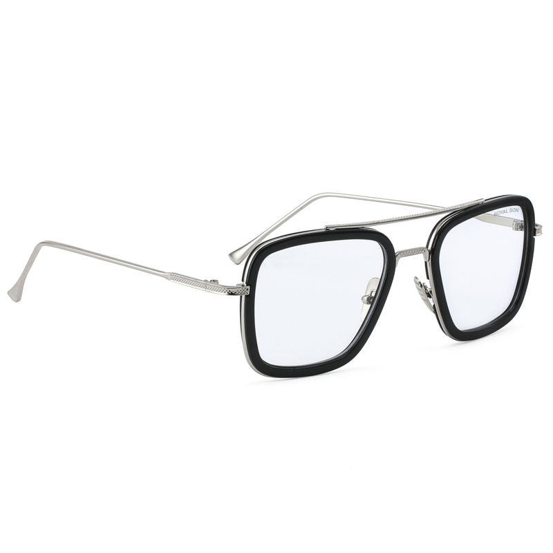 Royal Son Square TonyStark Blue Ray Cut Men Women Sunglasses