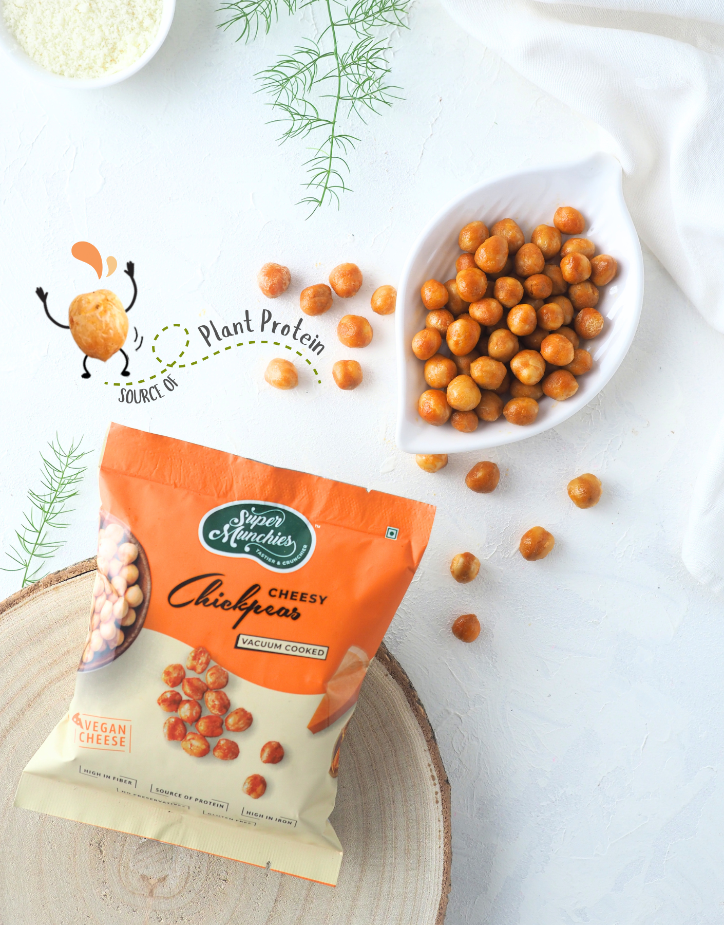 Savoury Mix: Cheesy chickpeas + Peri Peri Chickpeas + Achari Chickpeas + Thai Sweet Chili Potato + Chili Mint Sweet Potato + Tandoori Sweet Potato + Tandoori Corn + Peri Peri Banana