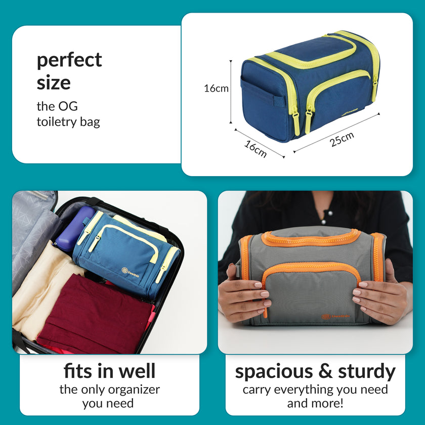 Destinio Toiletry Bag PD - Blue (Small)