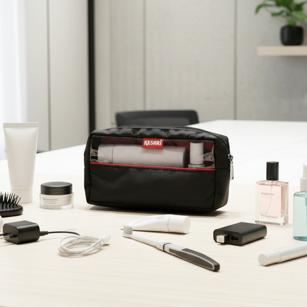 Half Transparent Pouch