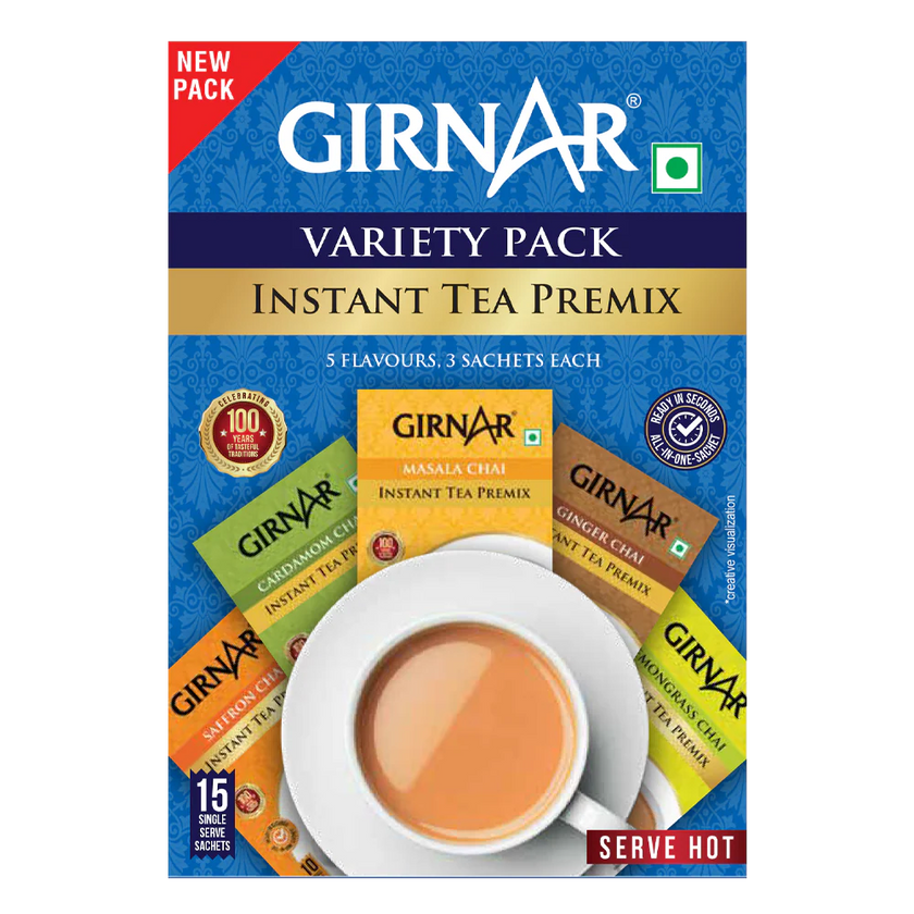 Girnar Instant Tea Premix Variety Pack