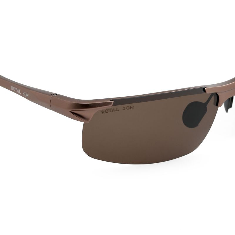 Royal Son Wrap-Around Polarized Men Sunglasses ( Colour - Brown )