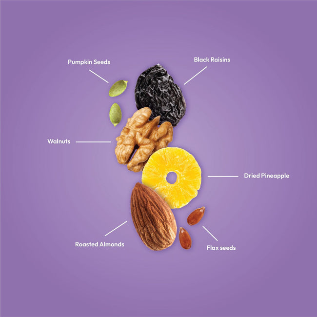 Powernoms Omega Rich Mix | Healthy nuts, seeds and berries mix-Pack Of 6