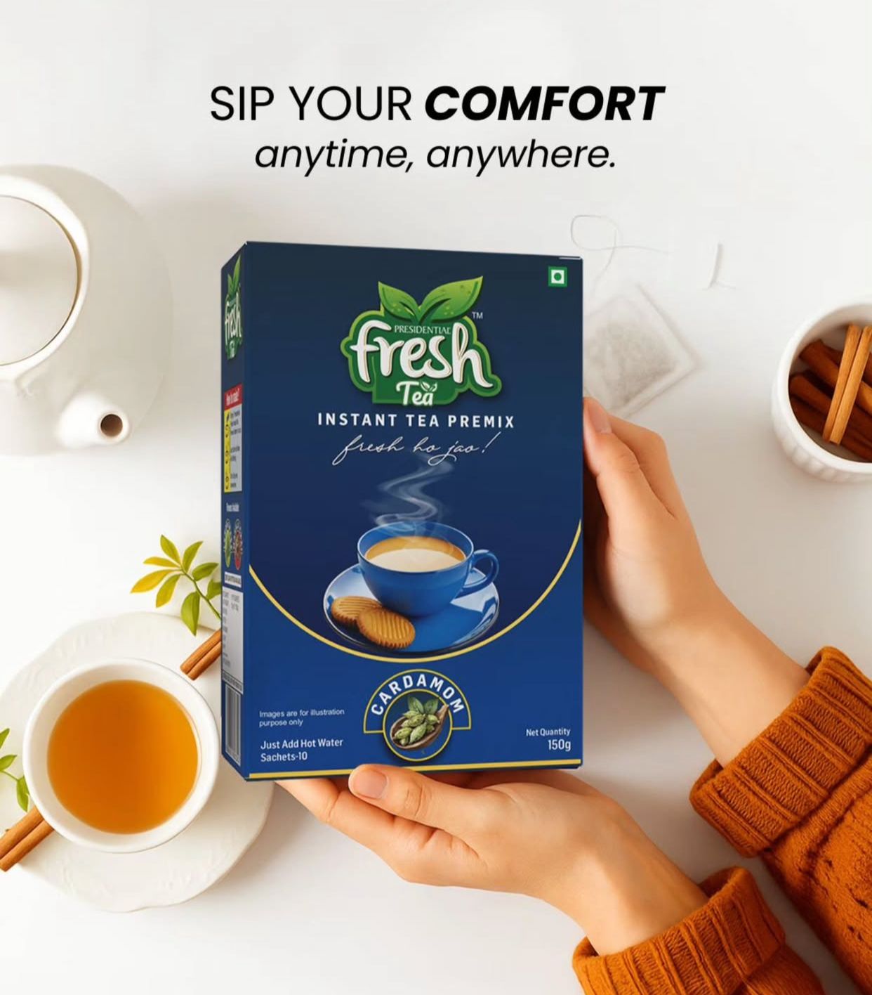 PRESENDITIAL CARDAMOM TEA - 10 SACHETS