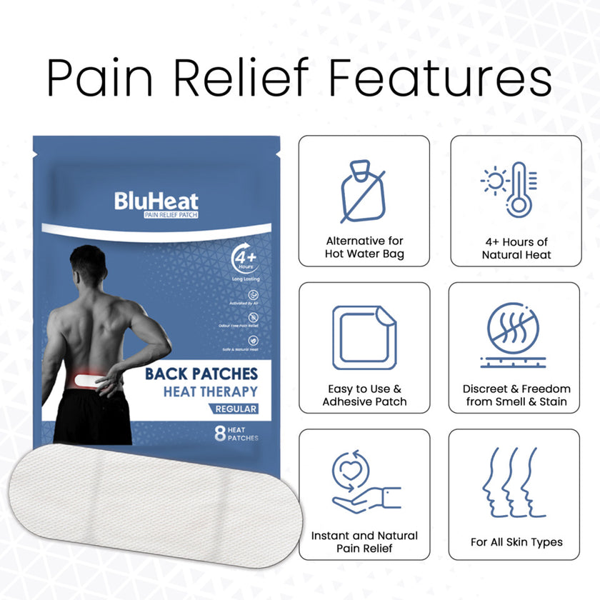 Back Pain Relief Patches - (Pack of 4 Regular Patches)