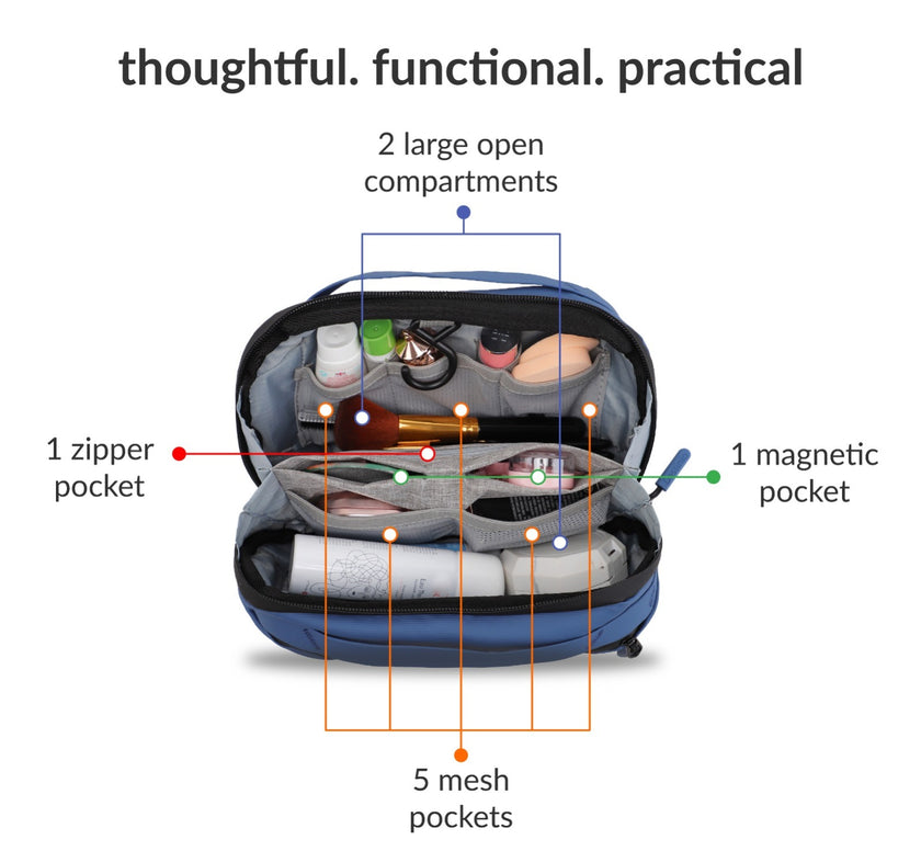 Destinio Electronics Organizer bag - Dark Blue