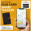 Dolphin Smart Sleek Card Tracker, Android and iOS Compatible, 1 Piece, Black