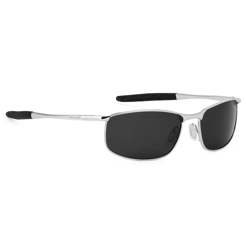 Royal Son Wrap-Around Polarized Men Sunglasses ( Colour - Black )
