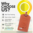 Dolphin Genuine Leather BLE-Enabled Smart Luggage Tracker Tag for Suitcase, Backpack and More