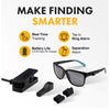 Dolphin Smart Spec Finder Eyewear Tracker, Rechargeable Glasses Tracker, Black