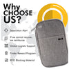 Fabric Passport Holder with NFC Technology