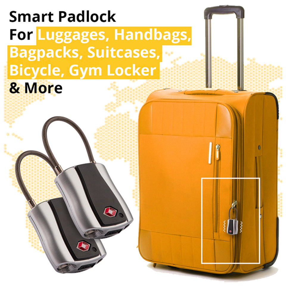 Dolphin Smart Keyless Bluetooth Padlock For Luggage, Suitcase | Unlock via Phone App