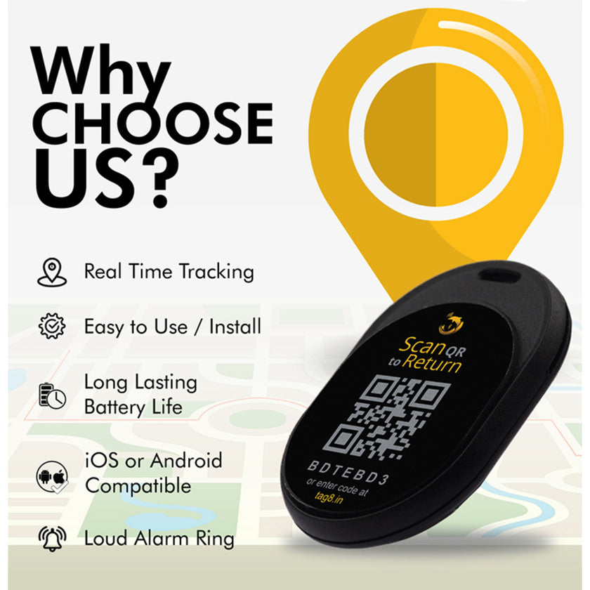 Dolphin Smart Tracker Max, Mini Bluetooth Tag to Locate Item in Approximate Range