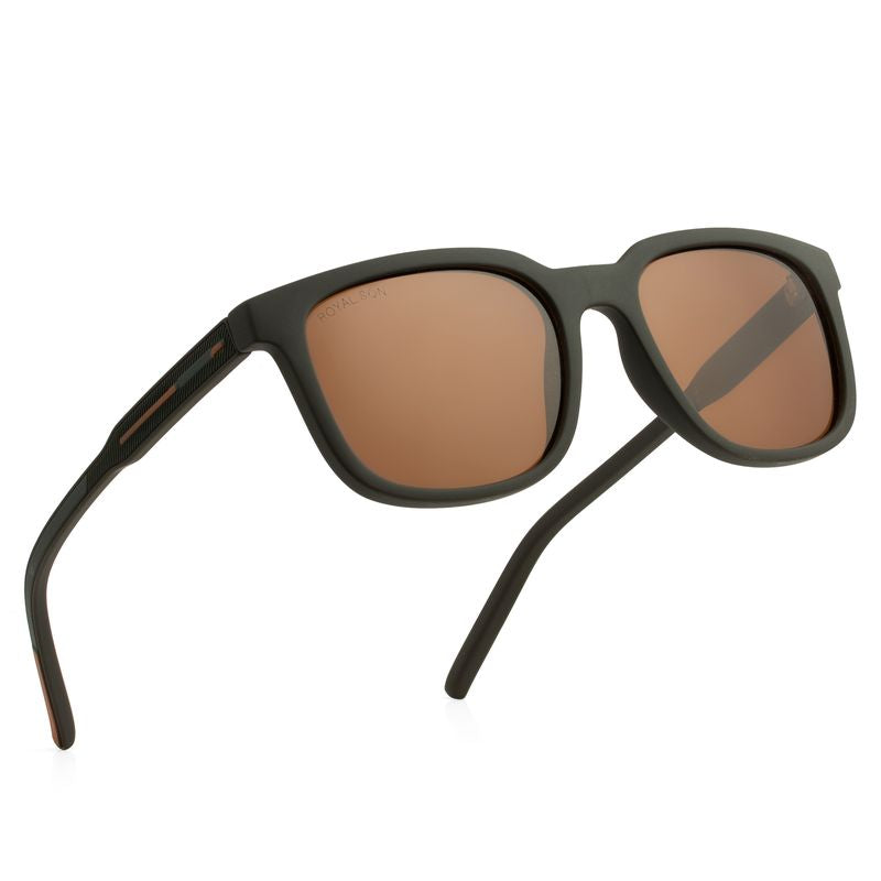 Royal Son Trendy Brown Cooling Polarized Sun glare glasses Men - CHI00152-C3
