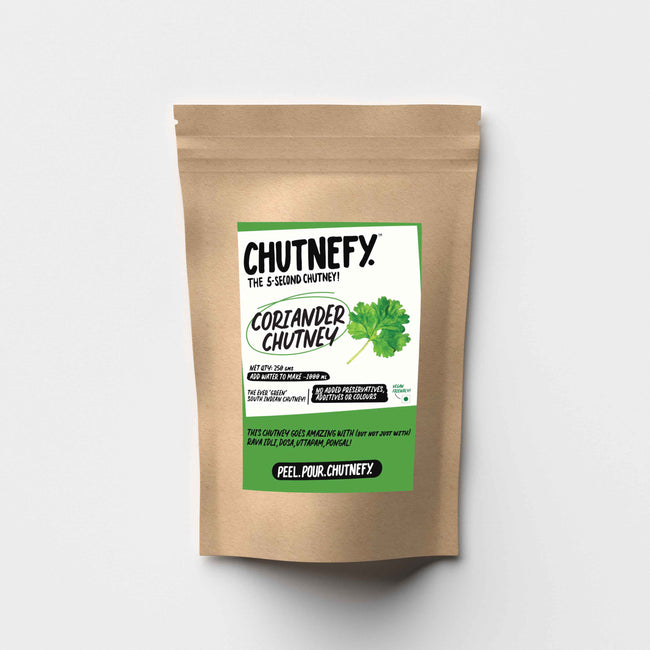 Coriander Chutney | South Style | Mild | 250g (makes 1000 ml chutney) | 10% Off!
