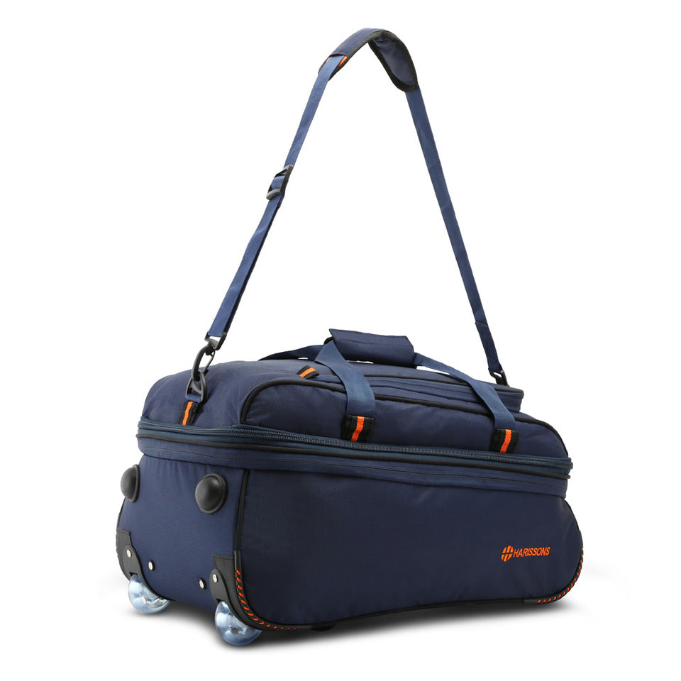 D-Lite Polyester Trolley Duffel Bag, Cabin Luggage and Expandable Travel Bag (49L)