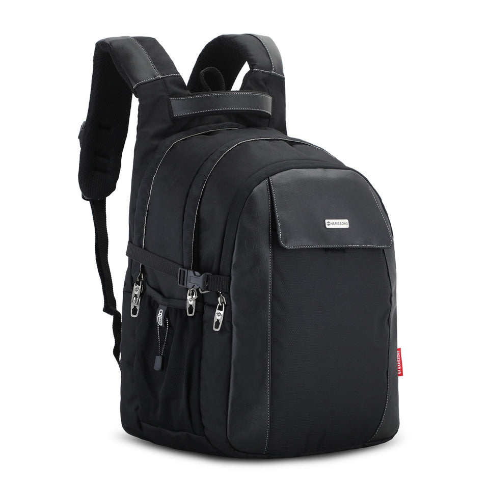 Rebel 15.6 inch Office Laptop Backpacks with Rain Cover (Black, 47 Ltrs)