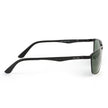 Rectangle Wrap-Around Polarized Cooling Mens Sunglasses