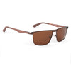 Rectangle Wrap-Around Polarized Cooling Mens Sunglasses