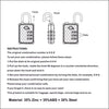 3 Dial Travel Security Luggage Combination Number Padlock