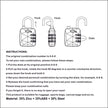 3 Dial Travel Luggage Combination Number Padlock